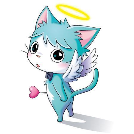 Tiger55 (suzumura)さんのYoutubeチャンネルのイメージキャラクター作成の依頼【継続案件】ネコ天使（全身絵）への提案