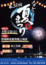 kotsukotsu.design (yamaguchi_0731)さんの花火大会のポスターデザインへの提案