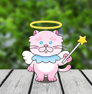 水谷桃子 (momoko-f)さんのYoutubeチャンネルのイメージキャラクター作成の依頼【継続案件】ネコ天使（全身絵）への提案
