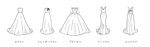 tsukasaki (y_tsu)さんのライン別ウェディングドレスのイラストへの提案