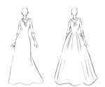 Shiki (Shiki-a)さんのライン別ウェディングドレスのイラストへの提案