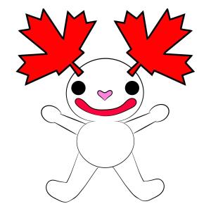 さんのカナダをPRするゆるキャラ「かなたん」のデザインへの提案