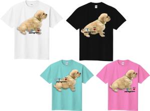デザイナーズバーチャルハウス　ギャザーズ (tann3511)さんのゴールデンレトリバーのTシャツデザインへの提案