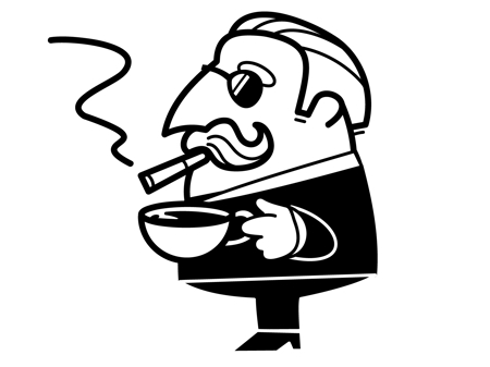 華純 (kasumigaze)さんの喫煙可能なカフェのキャラクターデザインへの提案