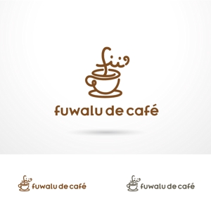 O-tani24 (sorachienakayoshi)さんの映えるカフェ「fuwalu de café」のロゴへの提案
