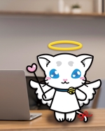 わたなべ　ひなみ (nekoze_neko)さんのYoutubeチャンネルのイメージキャラクター作成の依頼【継続案件】ネコ天使（全身絵）への提案
