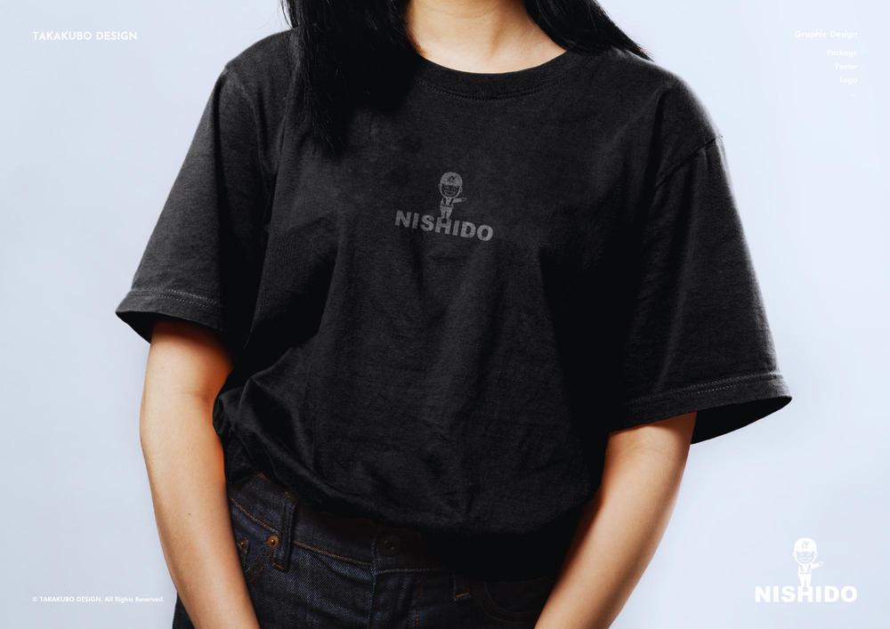 建設会社「株式会社西九州道路」のおしゃれなTシャツデザイン