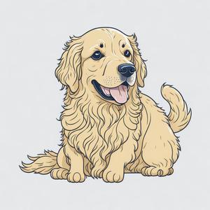 オレゴニアン (noppy)さんのゴールデンレトリバーのTシャツデザインへの提案