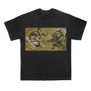 北田早苗 (sa_ki0801)さんの運動会のアパレル「風神雷神が綱引きをしている」Tシャツデザインへの提案