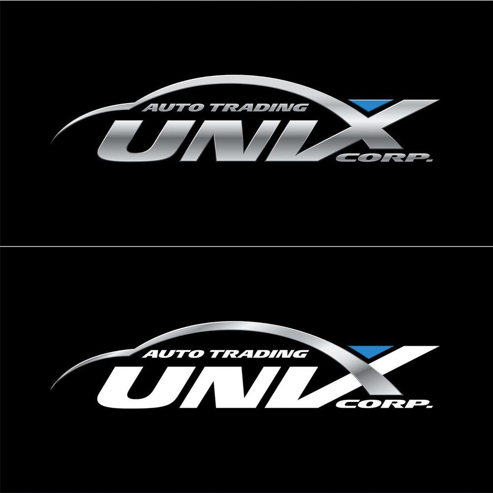 自動車販売、自動車輸出入の会社「ＵＮＩＸ　　　」のロゴ作成