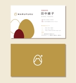 aotake, (ohana_tsumugi)さんの株式会社マルフクの名刺デザインへの提案