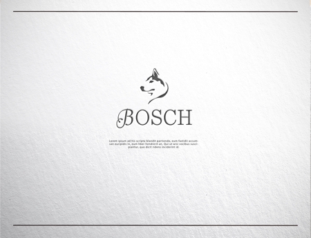 NJONESKYDWS (NJONES)さんの高級トリミングサロン「BOSCH」のロゴへの提案