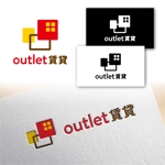 Hi-Design (hirokips)さんの「outlet 賃貸」の商品ロゴ制作への提案