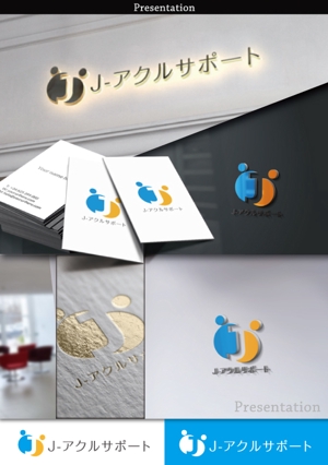 BKdesign (late_design)さんの高齢者施設、薬局など出店開発の営業代行、コンサル業務【J-アクルサポート】のロゴへの提案