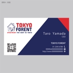 elimsenii design (house_1122)さんの外国人専門賃貸仲介事業「TOKYO FORENT」の名刺デザインへの提案