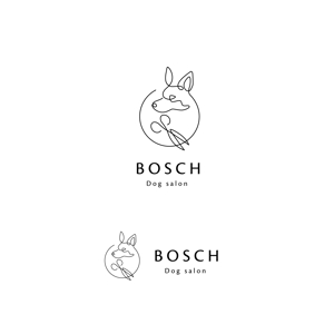 スタジオきなこ (kinaco_yama)さんの高級トリミングサロン「BOSCH」のロゴへの提案