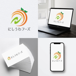 m_flag (matsuyama_hata)さんの柑橘の卸売を行う会社「にしうわフーズ」のロゴマークへの提案