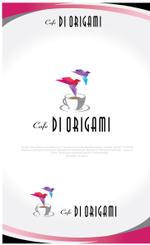 Q-Design (cats-eye)さんのカフェ　「Cafe Di ORIGAMI」のロゴ作成への提案
