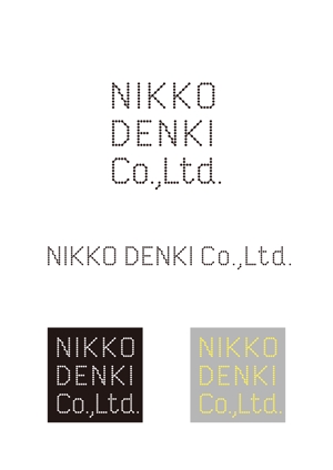 O.K (OBAK)さんの老舗電気工事店「日興電気」の文字デザインへの提案