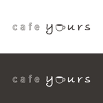 m.u.Design (m_light)さんのカフェ&バー「cafe yours」のロゴへの提案