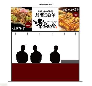 グラフィカデザインファクトリー (GRAPHICA)さんの焼きそばの看板：屋外イベント出店時用の看板製作への提案