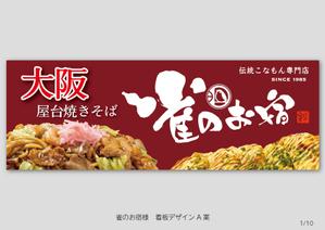 speedster (speedster)さんの焼きそばの看板：屋外イベント出店時用の看板製作への提案