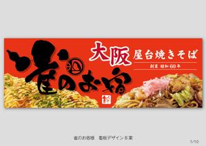 speedster (speedster)さんの焼きそばの看板：屋外イベント出店時用の看板製作への提案