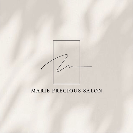 PICKLES DESIGN (Burger13)さんのhair salon 「Marie Precious Salon」のロゴへの提案