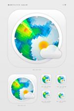 icre8 (icre8there4iam)さんの天気アプリのアイコンの募集への提案