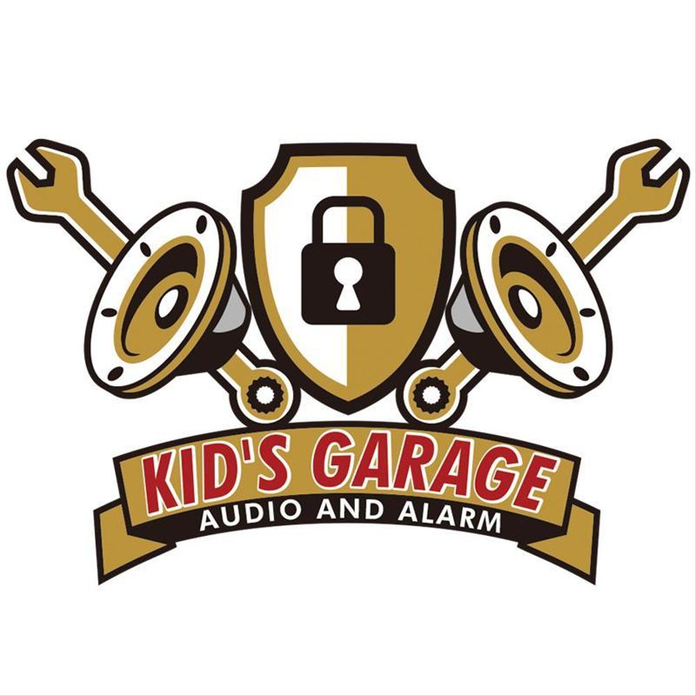 「KID'S GARAGE」のロゴ作成