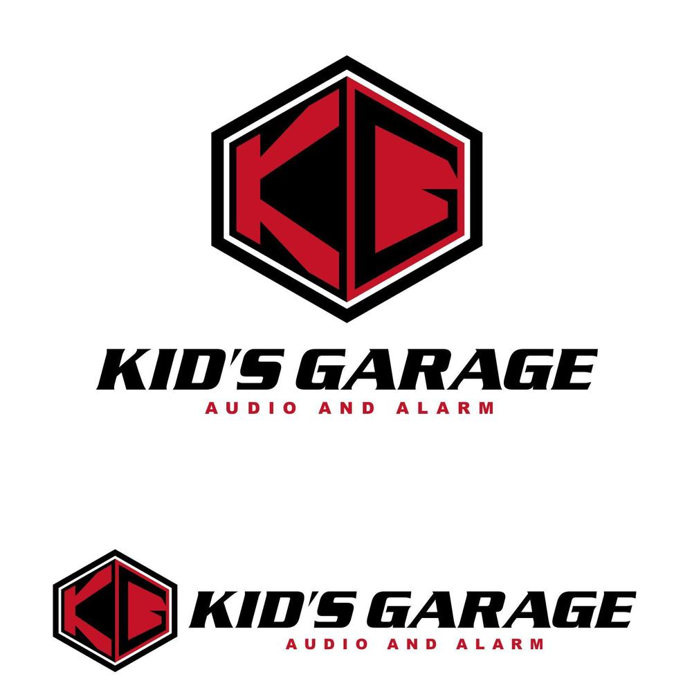 「KID'S GARAGE」のロゴ作成