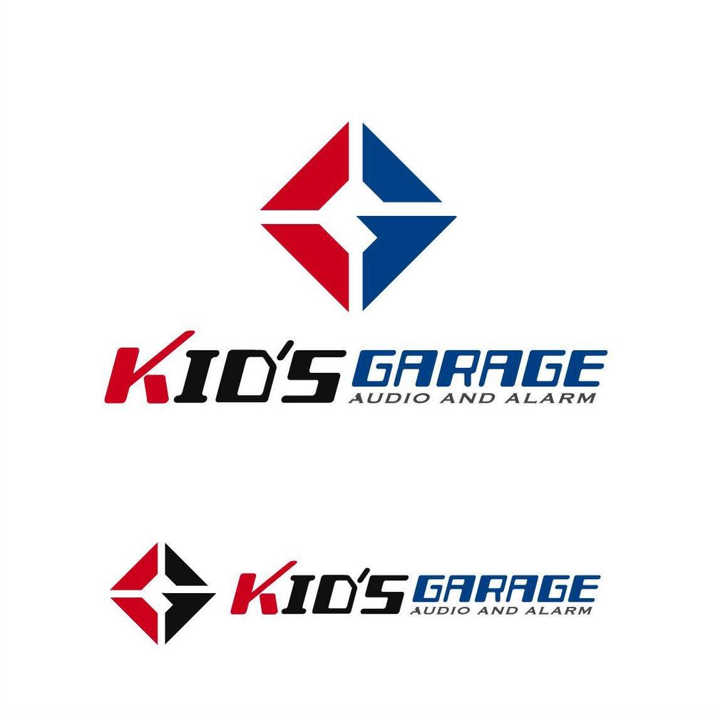 「KID'S GARAGE」のロゴ作成