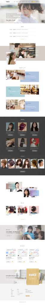 ISHIJIMA_Design (blackolive)さんの【ワイヤーフレーム有】美容院サイトのTOPページ（１ページ）募集！への提案