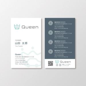 T-aki (T-aki)さんの車関係全般を展開する会社グループ「Queen」の名刺デザインへの提案