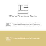 creative house GRAM (creative_house_GRAM)さんのhair salon 「Marie Precious Salon」のロゴへの提案