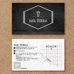 flower design (flower_design)さんの世界中のビールを取り扱うバー「BAR TERRA」のショップカードへの提案