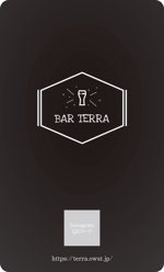 株式会社 メディアハウス (media_house)さんの世界中のビールを取り扱うバー「BAR TERRA」のショップカードへの提案