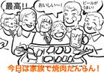 ちくわの天ぷら (Iguma31)さんの焼肉屋の看板イラストへの提案