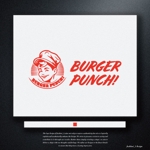 fushimi_1 (fushimi_1)さんの新規オープンのハンバーガー屋さん　BURGER　PUNCH！のロゴへの提案