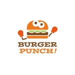 Q (qtoon)さんの新規オープンのハンバーガー屋さん　BURGER　PUNCH！のロゴへの提案