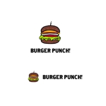 じゅん (nishijun)さんの新規オープンのハンバーガー屋さん　BURGER　PUNCH！のロゴへの提案