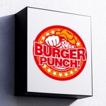 しろ (soi_p03)さんの新規オープンのハンバーガー屋さん　BURGER　PUNCH！のロゴへの提案