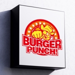 しろ (soi_p03)さんの新規オープンのハンバーガー屋さん　BURGER　PUNCH！のロゴへの提案