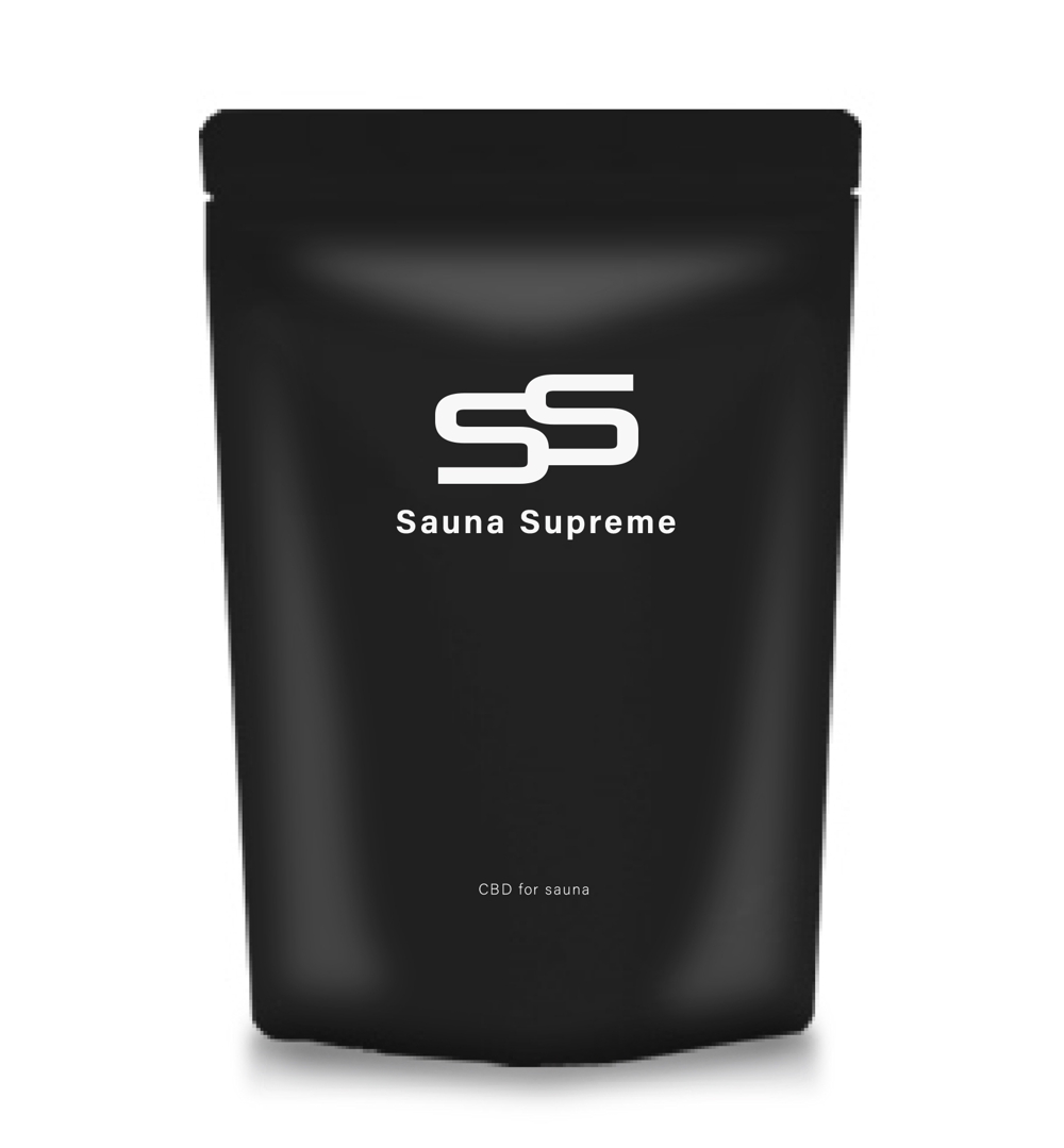 サウナ専用CBD・パッケージ「SS　Sauna Supreme」の文字ロゴ