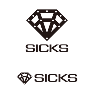 tsujimo (tsujimo)さんのメンズ　ダイヤモンドやゴールド　ジュエリーの[SICKS] のロゴへの提案