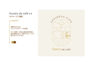 くろみさん (honey_ririri)さんの映えるカフェ「fuwalu de café」のロゴへの提案