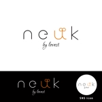 99R+design. (lapislazuli_99)さんのヘアサロン　neuk by lovestのロゴ作成への提案