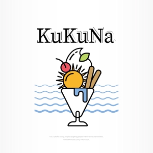 IROHA-designさんのカフェ 「KuKuNa」のロゴへの提案
