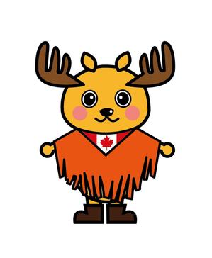 ねっこ (nekko22)さんのカナダをPRするゆるキャラ「かなたん」のデザインへの提案