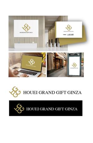 K-J (king_j)さんの食品セレクトショップ「HOUEI GRAND GIFT GINZA」のファサード文字デザインの依頼への提案